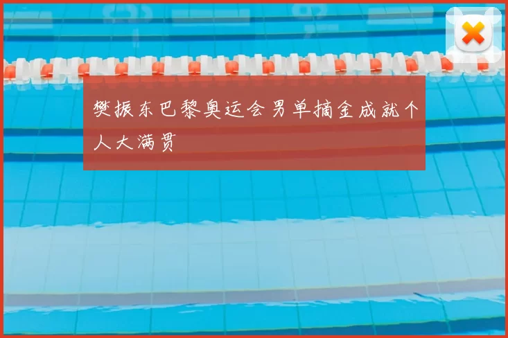 樊振东巴黎奥运会男单摘金成就个人大满贯